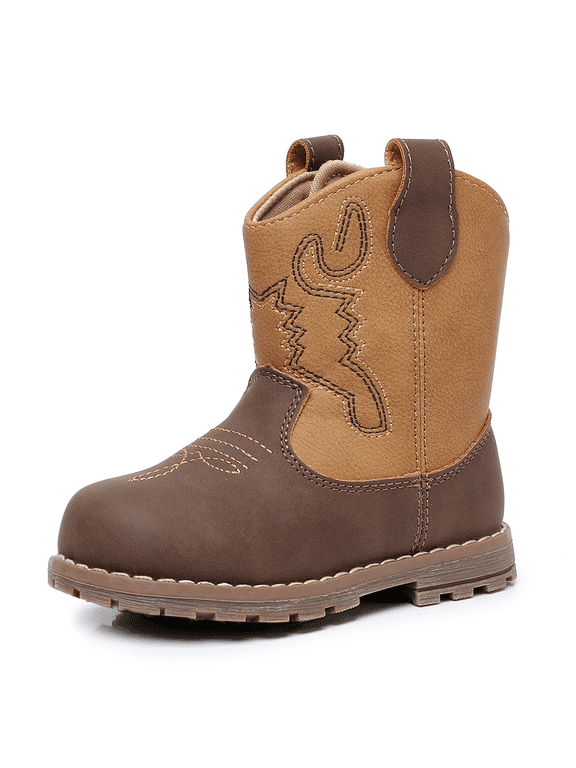 Baby & Toddler Cowboy Boots for Boys Girls Infant Baby Cowboy Cowgirl Western Boots Round Toe All Seasons 6-36 Months (Infant/Toddler)