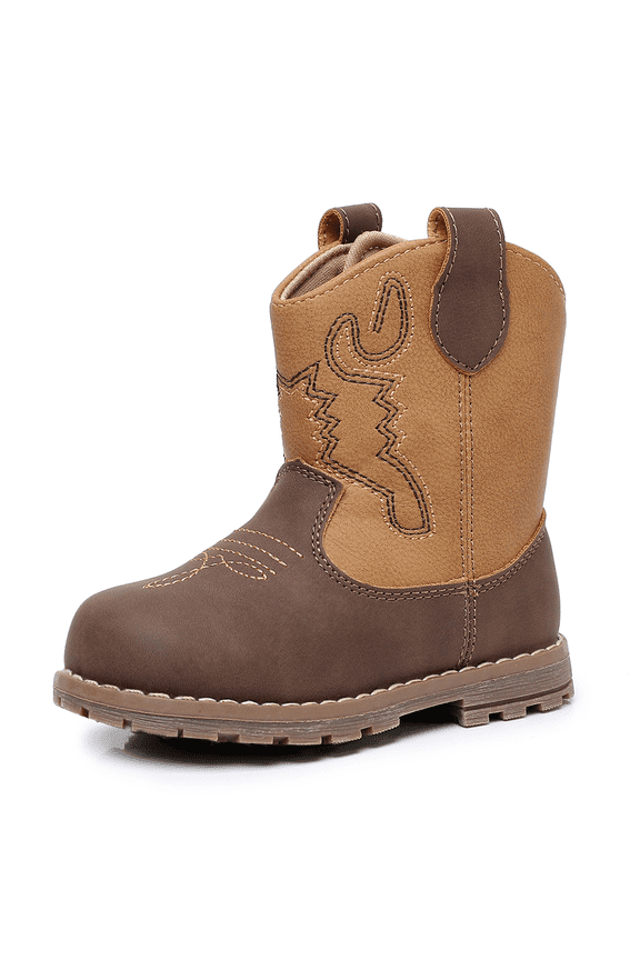 Baby & Toddler Cowboy Boots for Boys Girls Infant Baby Cowboy Cowgirl Western Boots Round Toe All Seasons 6-36 Months (Infant/Toddler)