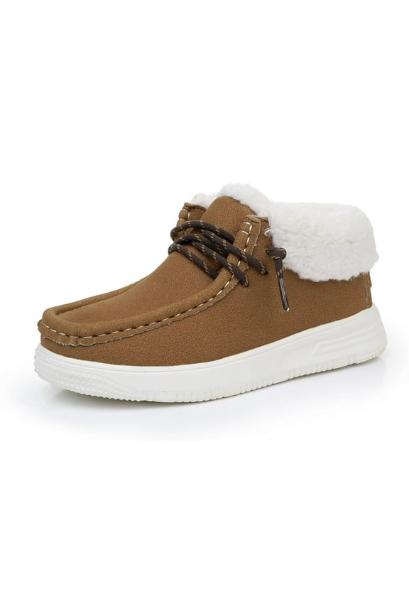 Boys Fall Winter Boots Warm Girls Boys Winter Snow Boots with Faux Fur (Toddler/Little Kid/Big Kid)