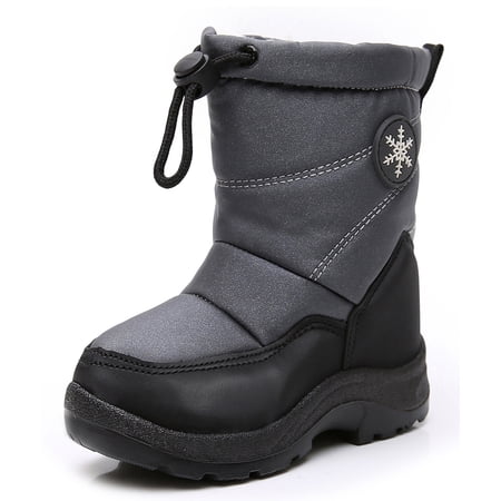 Apakowa Boys Snow Boots Outdoor Cold Weather Winter Boots (Toddler/Little Kid)