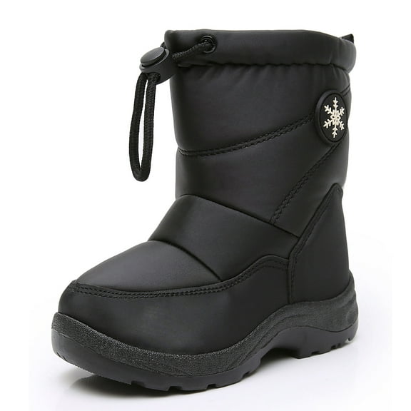 Apakowa Boys Snow Boots Outdoor Cold Weather Winter Boots (Toddler/Little Kid)