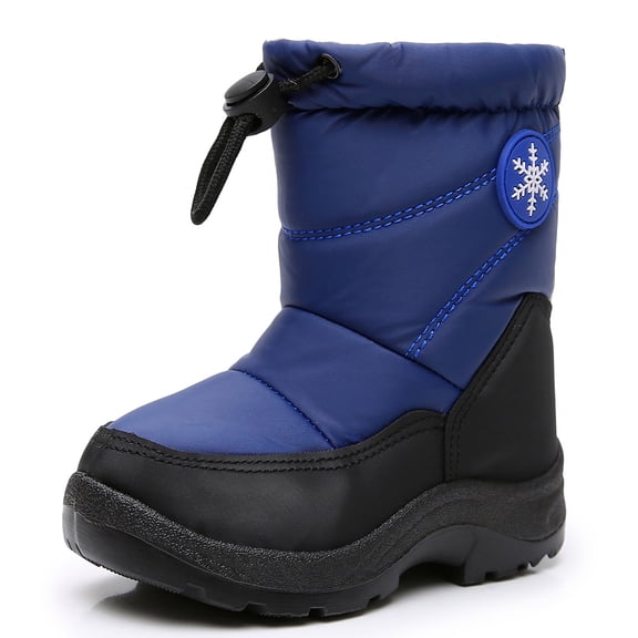 Apakowa Boys Snow Boots Outdoor Cold Weather Winter Boots (Toddler/Little Kid)