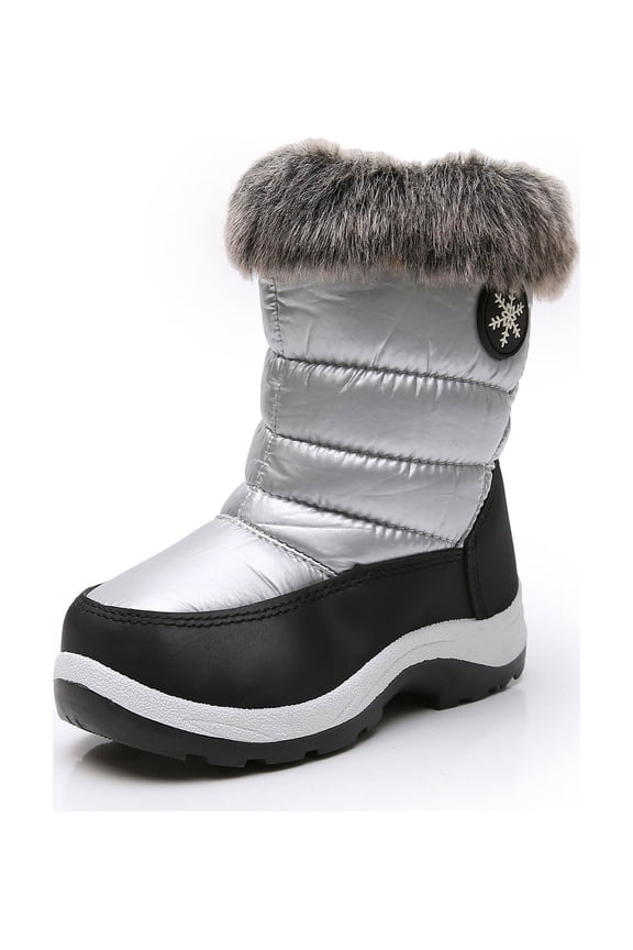 Girls Insulated Warm Lined Winter Snow Boots Water Resistance (Toddler/Little Kid)