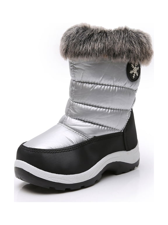 Girls Insulated Warm Lined Winter Snow Boots Water Resistance (Toddler/Little Kid)