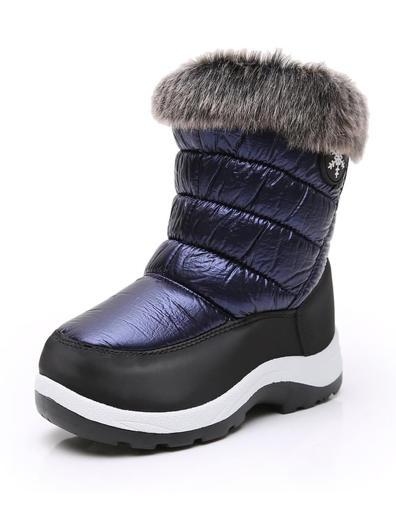 Girls Insulated Warm Lined Winter Snow Boots Water Resistance (Toddler/Little Kid)