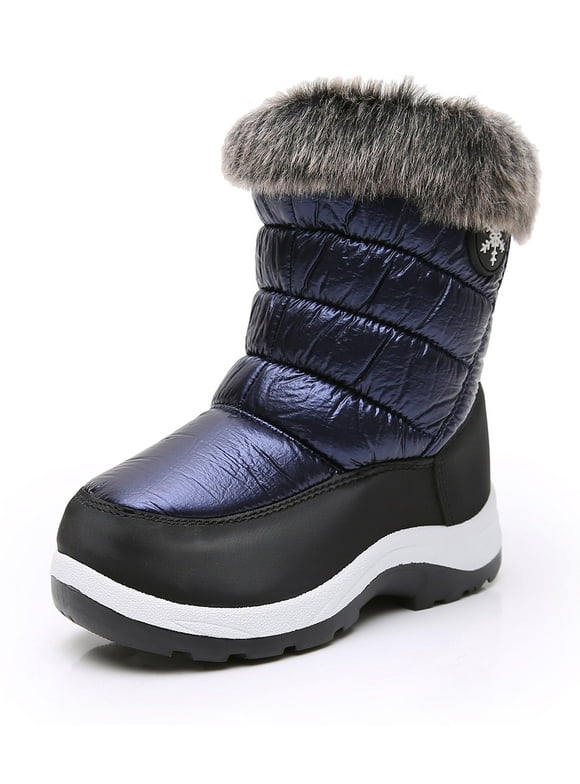 Girls Insulated Warm Lined Winter Snow Boots Water Resistance (Toddler/Little Kid)