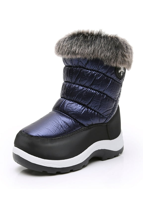 Girls Insulated Warm Lined Winter Snow Boots Water Resistance (Toddler/Little Kid)