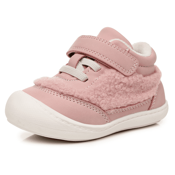 Apakowa Baby & Toddler First Walker Winter Shoes – Cozy Sneakers for Boys and Girls with Plush Lining & Wide Toe Box (4-9 Toddler)