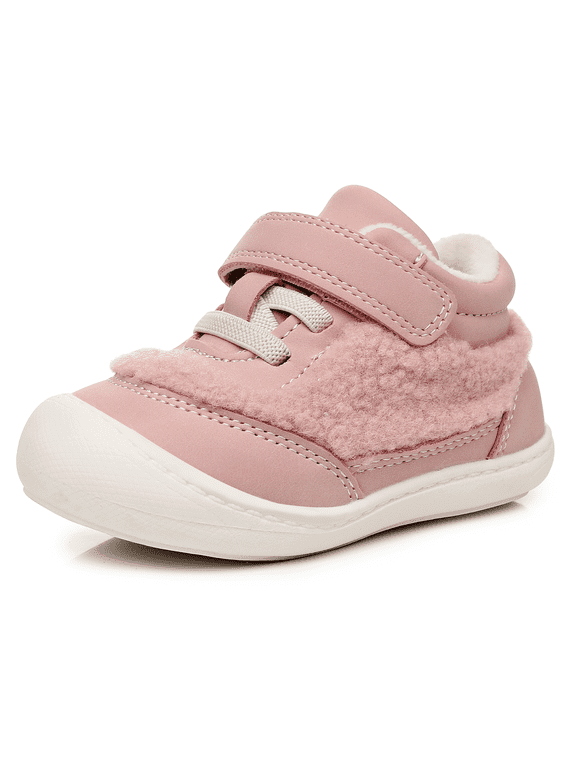 Baby & Toddler First Walker Winter Shoes – Cozy Sneakers for Boys and Girls with Plush Lining & Wide Toe Box (4-9 Toddler)