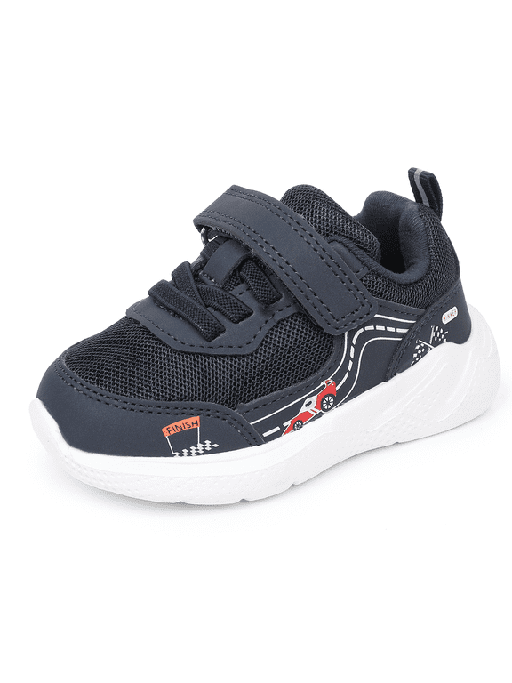 Infant & Toddler Boys Girls Sneakers – Breathable Mesh First Walker Shoes with Adjustable Strap or Elastic Laces, Lightweight Non-Slip Athletic Shoes for Early Walkers (6-24 Months)