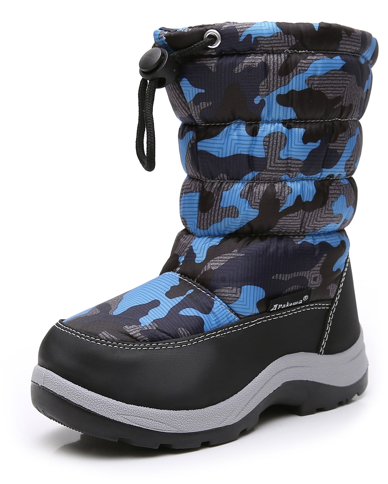 Apakowa Kid's Boys Girls Cold Weather Snow Boots (Toddler/Little Kid ...