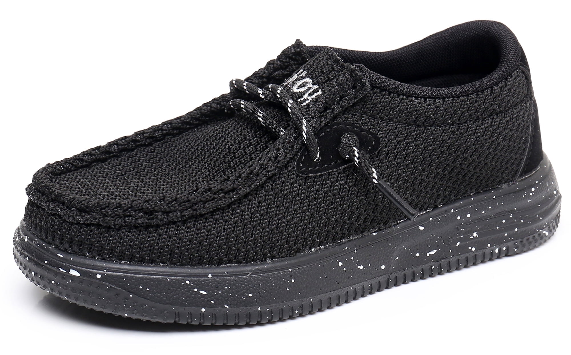 Buffalo Jump Black Kid's Sockamoccs Slip On Shoes