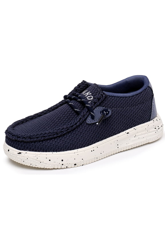 Kids Boys Girls Slip-On Casual Loafers Walking Shoes Comfortable & Lightweight (Color : Navy, Size : 10 Toddler)