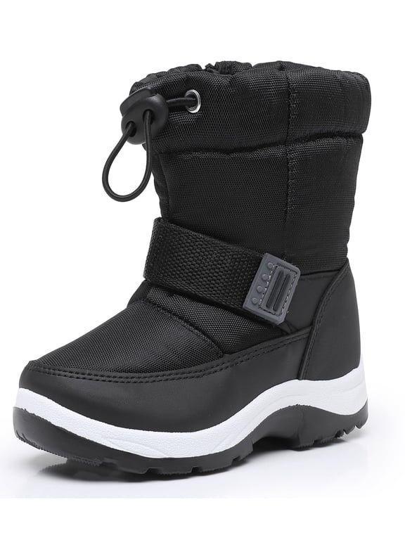 Kids Boys Girls Snow Boots Waterproof Warm Winter Boots Slip Resistant (Toddler/Little Kid)