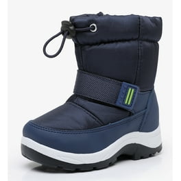HOBIBEAR Boys' Waterproof Winter Snow Boots with Insulation