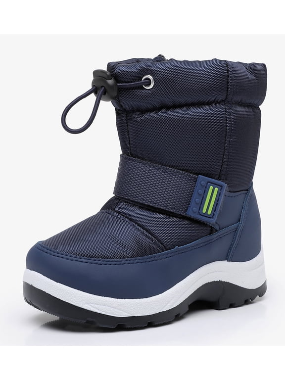 Kids Boys Girls Snow Boots Waterproof Warm Winter Boots Slip Resistant (Toddler/Little Kid)