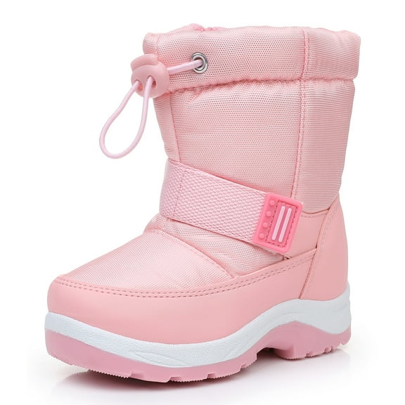 Apakowa Kids Boys Girls Snow Boots Waterproof Warm Winter Boots Slip Resistant (Toddler/Little Kid)