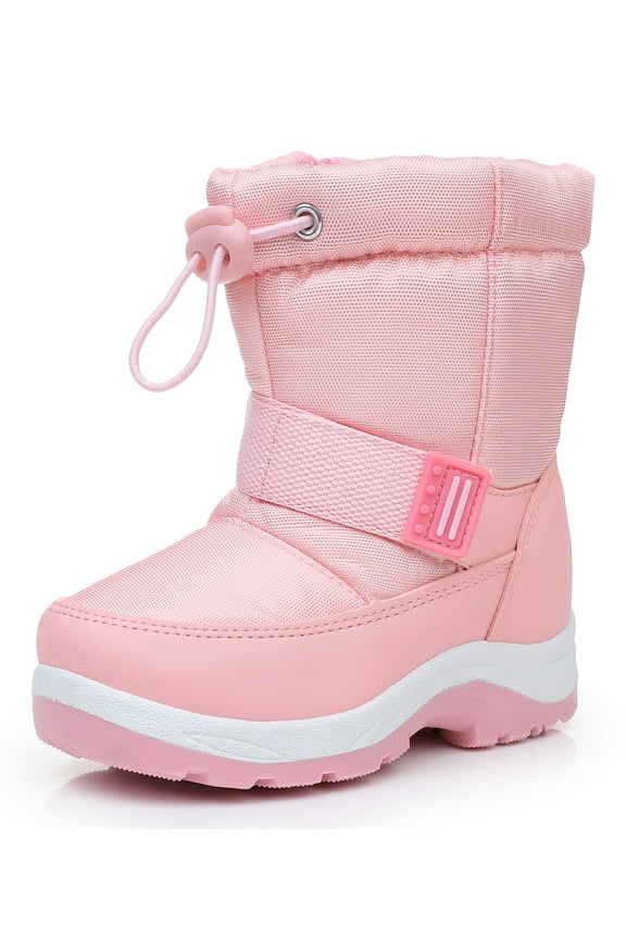 Kids Boys Girls Snow Boots Waterproof Warm Winter Boots Slip Resistant (Toddler/Little Kid)