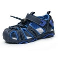 thumbnail image 1 of Apakowa Kids Boys Outdoor Athletic Sport Closed-Toe Sandals Boys Breathable Mesh Water Sandals Shoes （Color : Blue, Size : 11 LIttle Kid）, 1 of 7