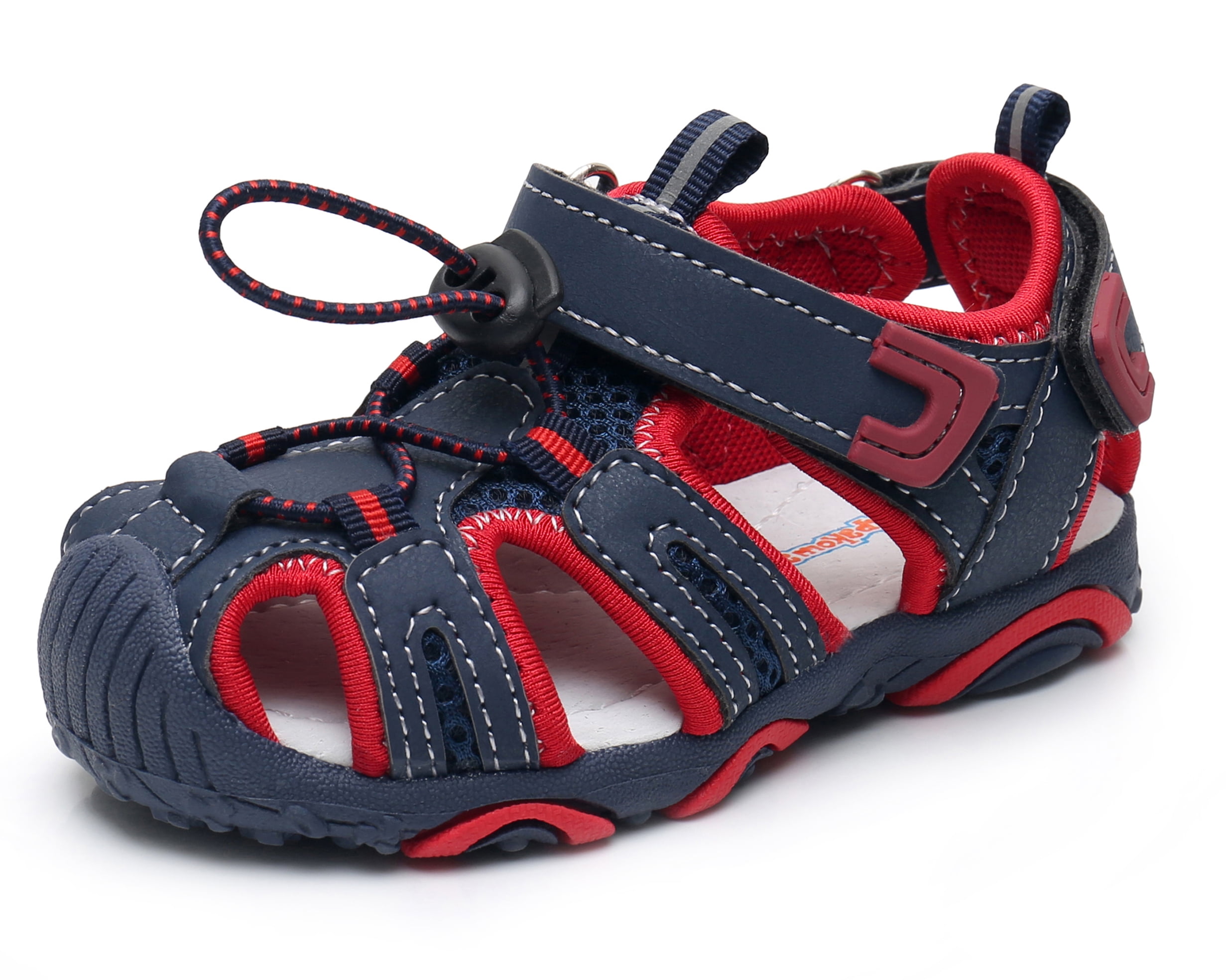 Apakowa Kids Boys Outdoor Athletic Sport Closed-Toe Sandals Boys ...