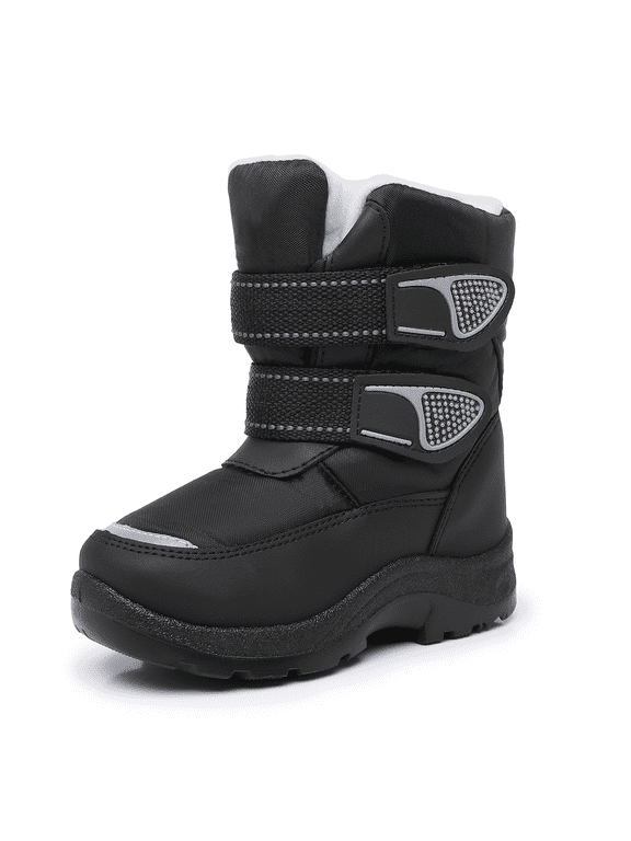 Kids Boys Snow Boots Winter Waterproof Slip Resistant Cold Weather Boots (Toddler/Little Kid/Big Kid)