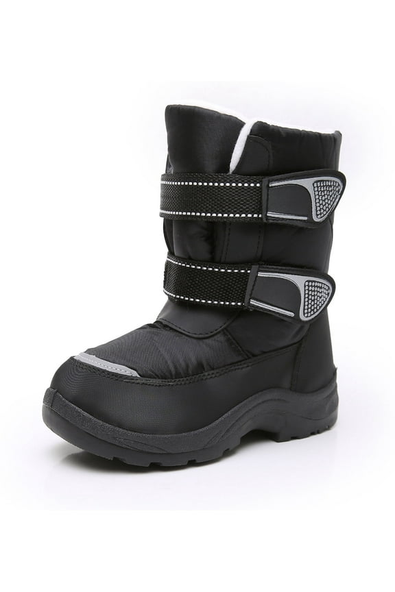 Kids Boys Snow Boots Winter Waterproof Slip Resistant Cold Weather Boots (Toddler/Little Kid/Big Kid)