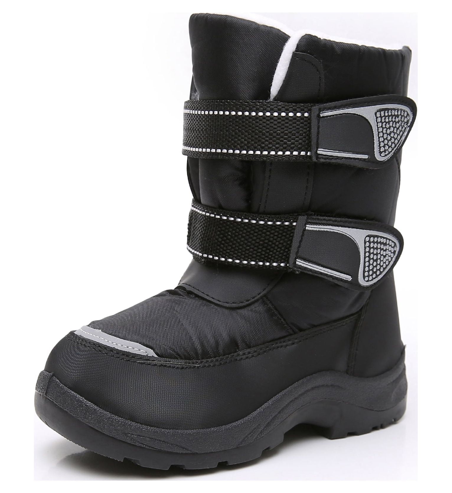 Apakowa Kids Boys Snow Boots Winter Waterproof Slip Resistant Cold ...
