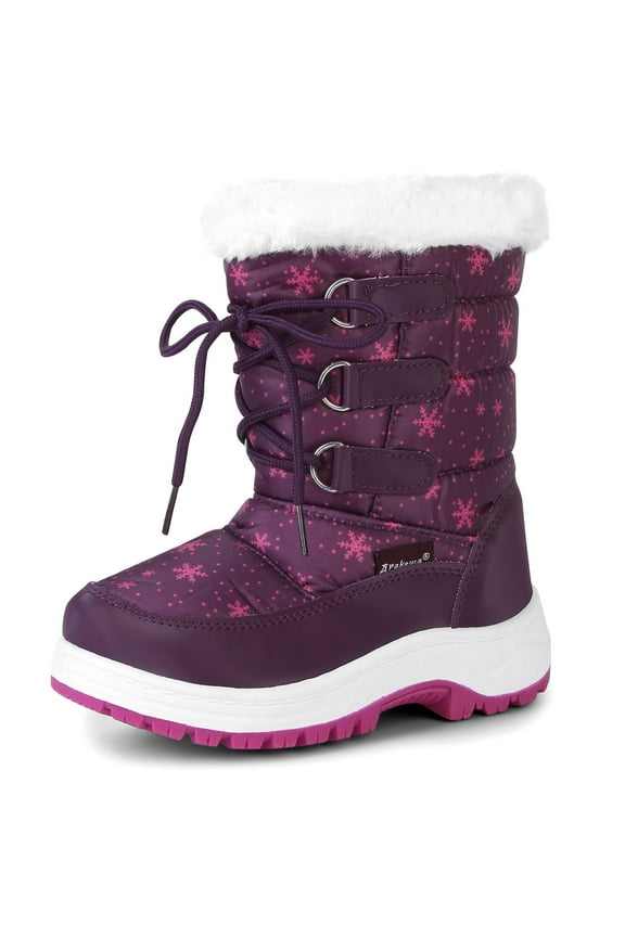 Kids Girls Boys Insulated Fur Winter Warm Snow Boots (Toddler/Little Kid)