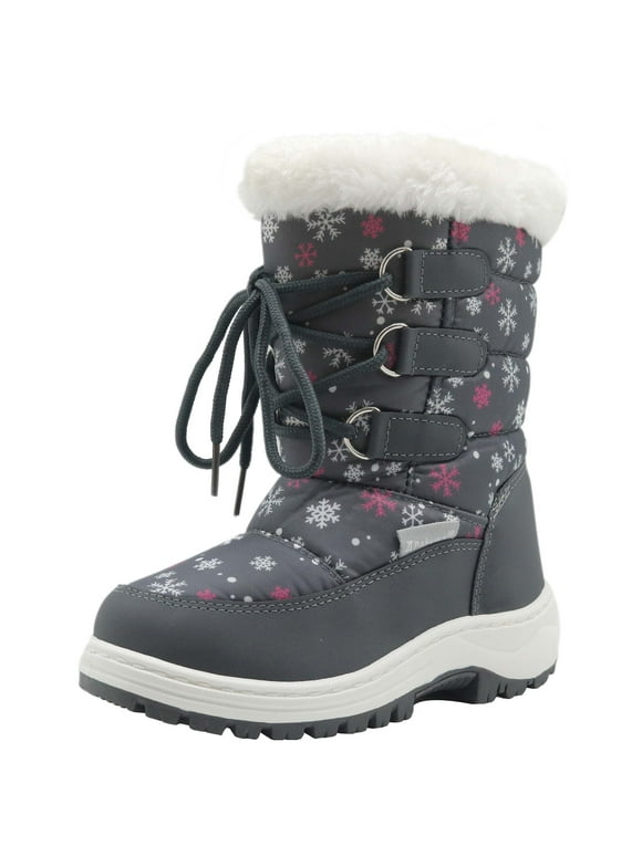 Kids Girls Boys Insulated Fur Winter Warm Snow Boots (Toddler/Little Kid)