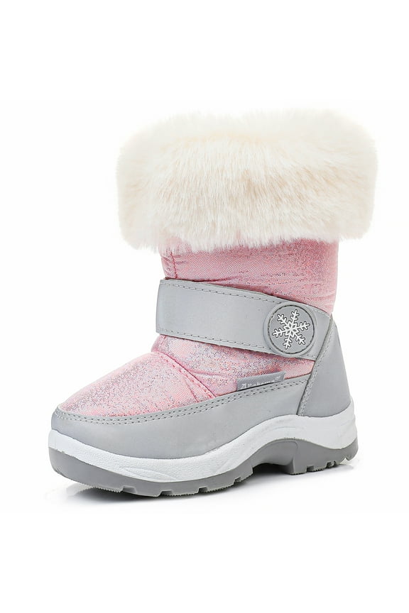 Kids Girls Insulated Lined Winter Warm Snow Boots (Toddler/Little Kid)