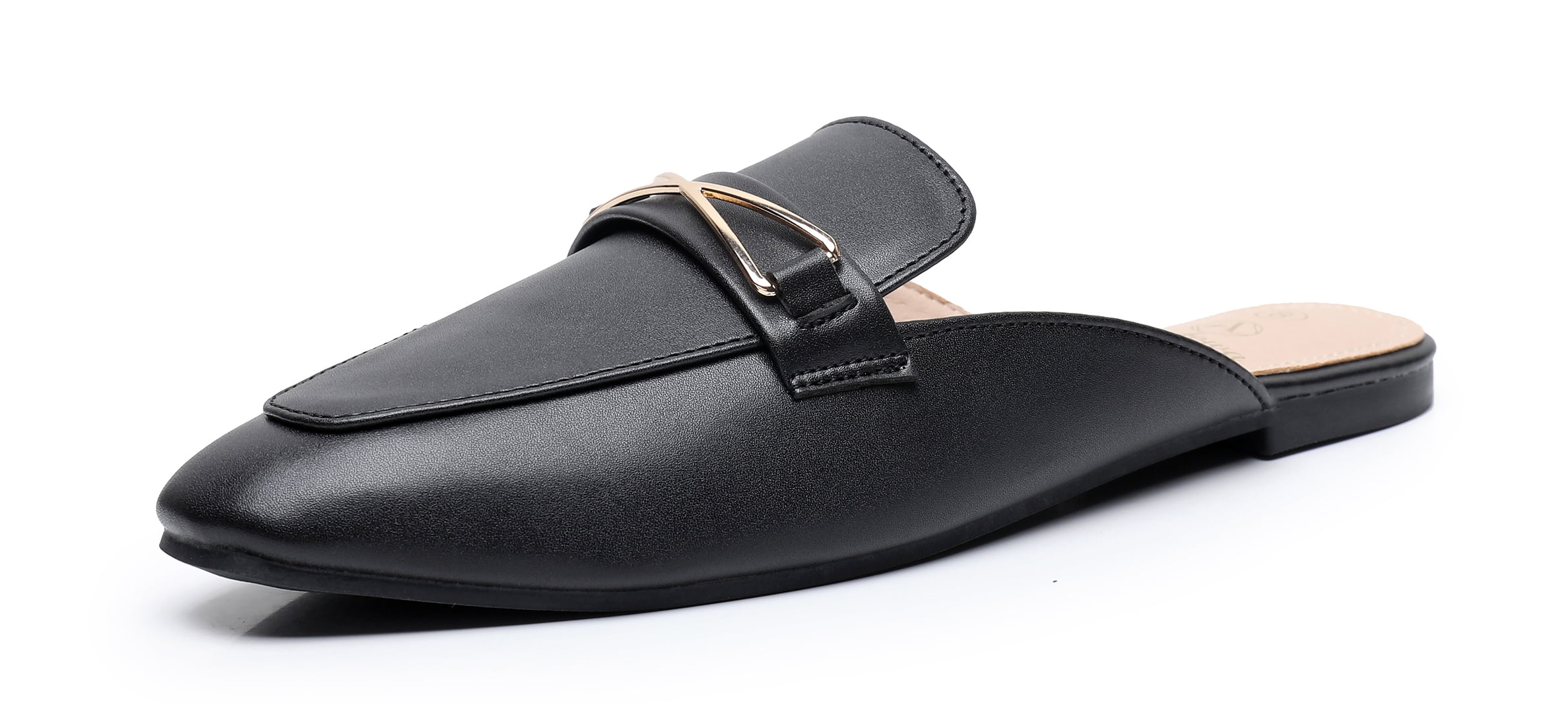 Apakowa Mules for Women Flats Comfortable Slip on Women Mules Pointed