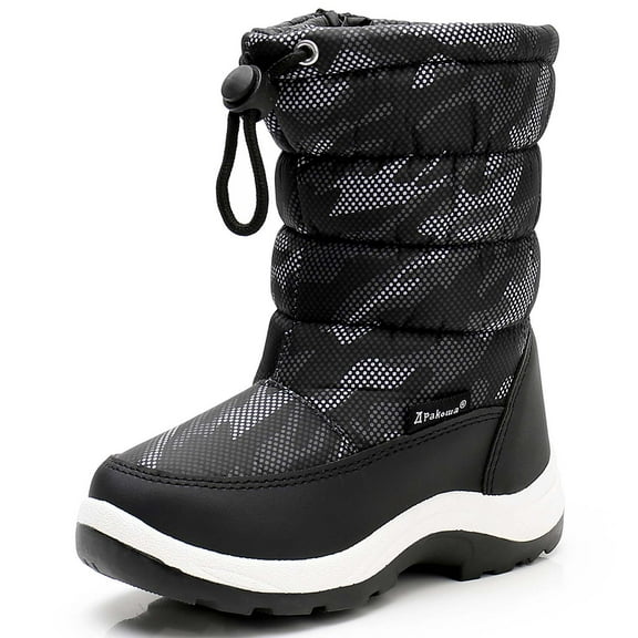 Apakowa New Kids Boys Cold Weather Snow Boots (Toddler/Little Kid)