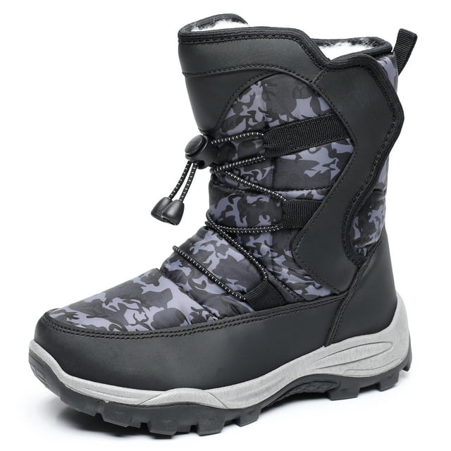 Apakowa New Kids Boys Cold Weather Snow Boots (Toddler/Little Kid