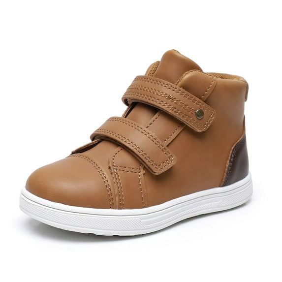 Apakowa Toddler Little Kids Boys Autumn Boots Hook & Loop Ankle Boots