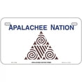 thumbnail image 1 of Apalachee Nation Flag Metal Novelty License Plate 7" x 4" Motorcycle, 1 of 1