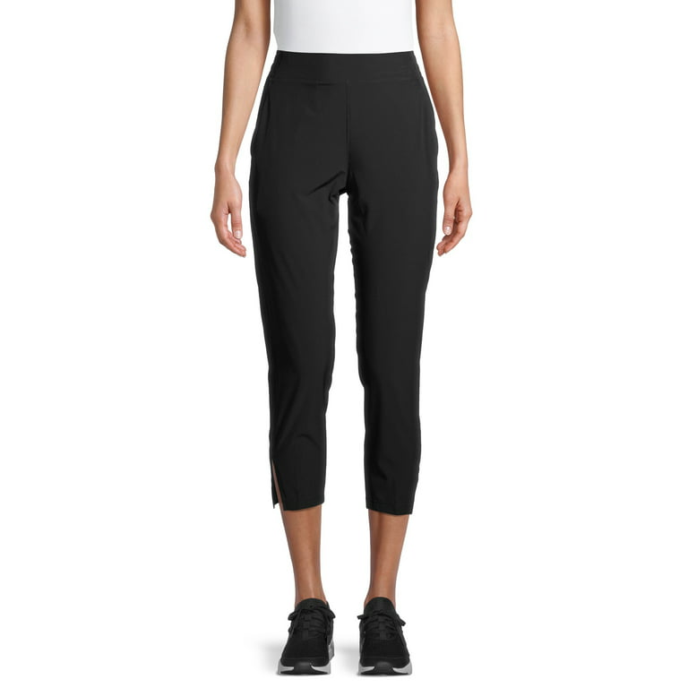 Apana Women's Athleisure Slim Woven Pants with Side Slits 