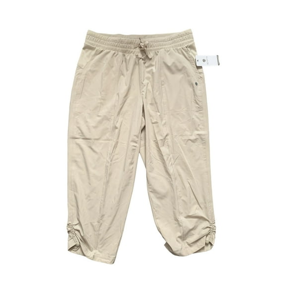 Apana Womens Cargo Joggers Pants Yoga Casual With Pockets (Silver Lining, S)