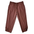 thumbnail image 1 of Apana Womens Cargo Joggers Pants Yoga Casual With Pockets (Rum Raisin, L), 1 of 1