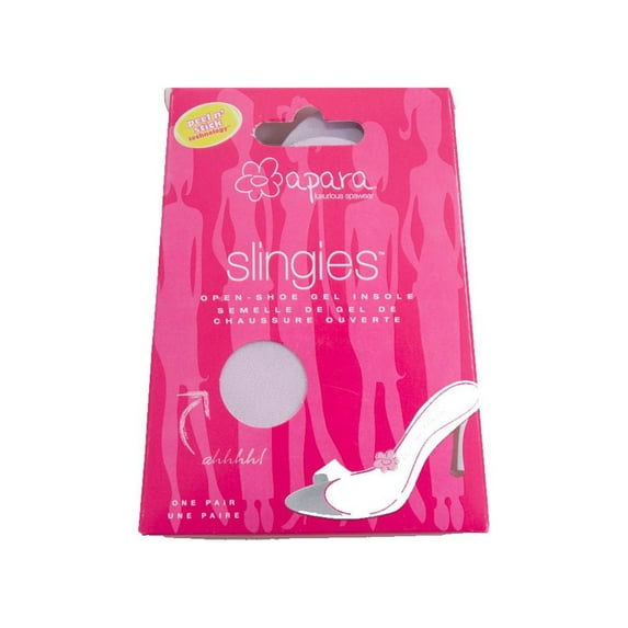 Sof Sole Apara Women's Gel Slingies Insole, Clear, 1 Pair