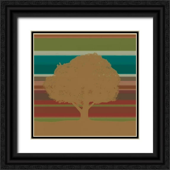 Aparicio, Edward 26x26 Black Ornate Wood Framed with Double Matting Museum Art Print Titled - Subtleties II