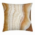 thumbnail image 1 of Apartment Decor Throw Pillow Cushion Cover, Odd Wavy Marble Pattern with New Lines and Shapes Digital Nature Computer Art, Decorative Square Accent Pillow Case, 24 X 24 Inches, Cream, by Ambesonne, 1 of 2