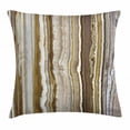 thumbnail image 1 of Apartment Decor Throw Pillow Cushion Cover, Onyx Marble Rock Themed Vertical Lines and Blurry Stripes in Earth Color, Decorative Square Accent Pillow Case, 24 X 24 Inches, Mustard Brown, by Ambesonne, 1 of 2