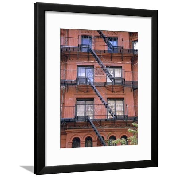 Apartment Fire Escapes, Brooklyn, New York, Ny, USA, Scenic Framed Art Print Wall Art by Jean Brooks Sold by Art.Com