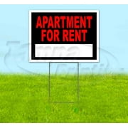 Apartment For Rent (18 x 24) Yard Sign, Includes Metal Step Stake