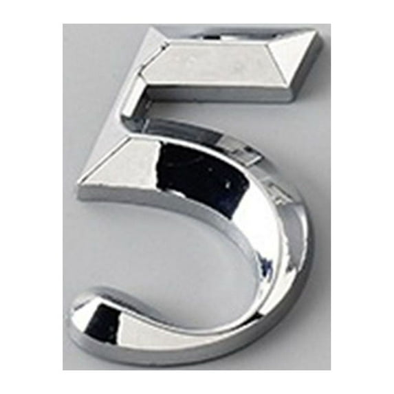 Apartment Hotel Office Door Address 5cm Silver Self Adhesive 3D Door Plate Sign Digits House Number Stickers 5