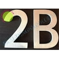 thumbnail image 1 of Apartment Number 2B Sign -(Brush Silver,Double Sided Tape, Rust Free, 2.75 inch)-ÉLÉGANTE NUMÉRO DE Porte BROSSE Artiste (ref-2201), 1 of 3
