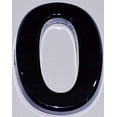 thumbnail image 1 of Apartment Number Sign/Mailbox Number Sign, Door Number Sign. Number 0 (Zero,Black,3D, Size 2.75 x 1.75, Comes with Double Sided Tape)- The Maple line., 1 of 4