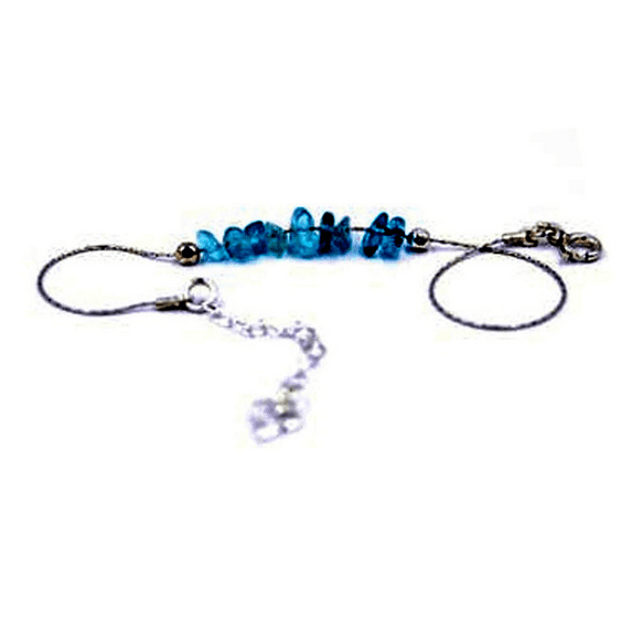 Apatite 3-5mm Nugget Chips Shape Smooth Cut Beads 7 inch adjustable Silver Plated Clasp Bracelet for men, women, unisex. Link Chain Stacking Bracelet.|LINK_00539