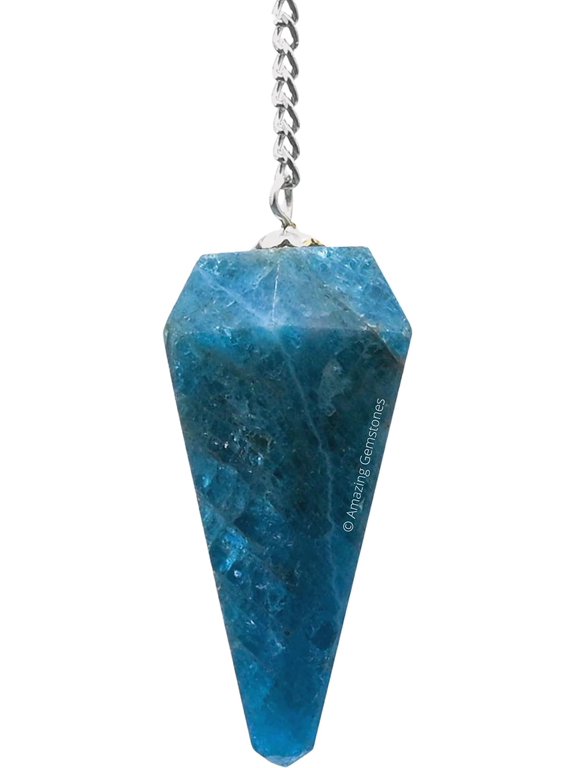 Apatite Crystal Pendulum Dowsing Reiki Hexagonal Points