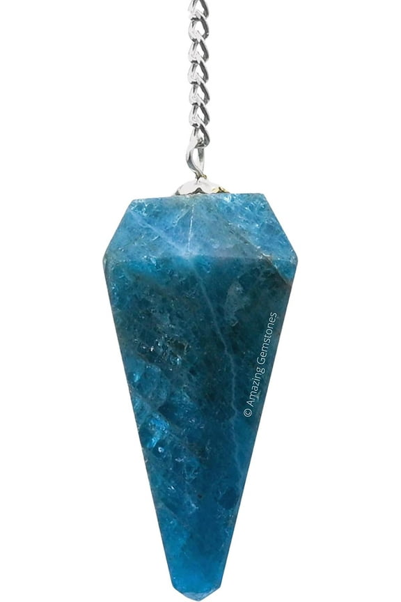 Apatite Crystal Pendulum Dowsing Reiki Hexagonal Points
